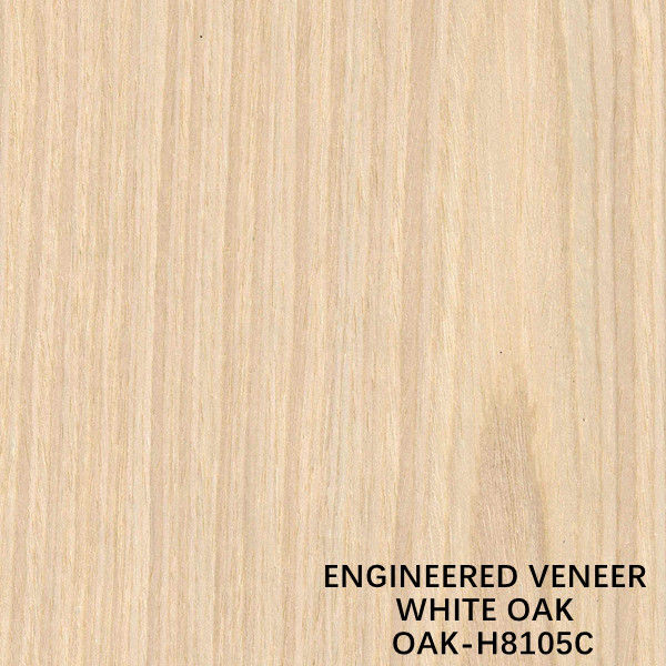 La couronne synthétique blanche du chêne H8105C a coupé le placage en bois machiné par 3100mm populaire pour des portes