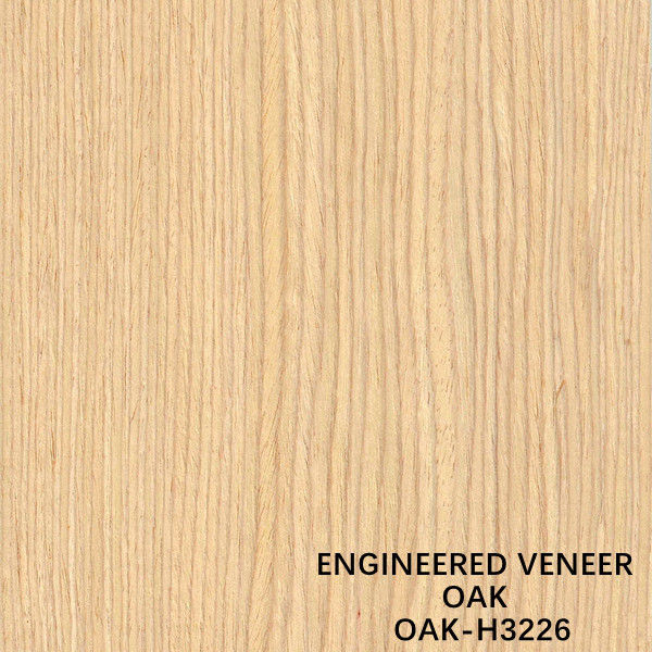 Placage en bois synthétique en bois droit du grain H3226 de chêne blanc de copie pour le revêtement mural FSC