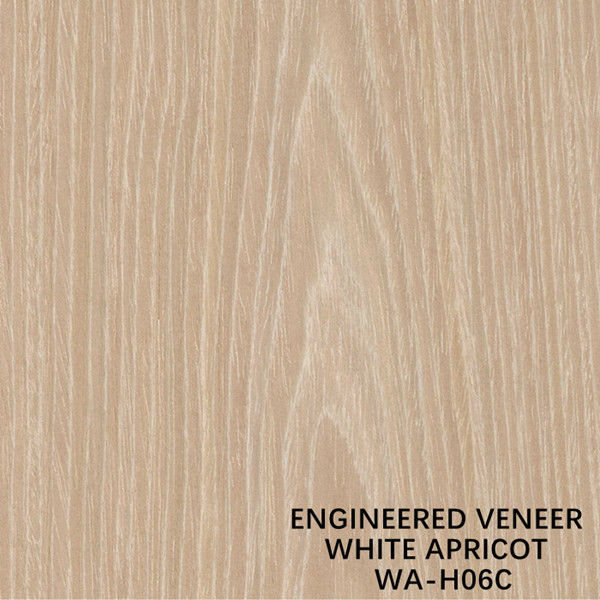 L'abricot blanc H06C 0.15-0.6mm de placage de meubles de grain en bois synthétique de couronne a tondu de retour