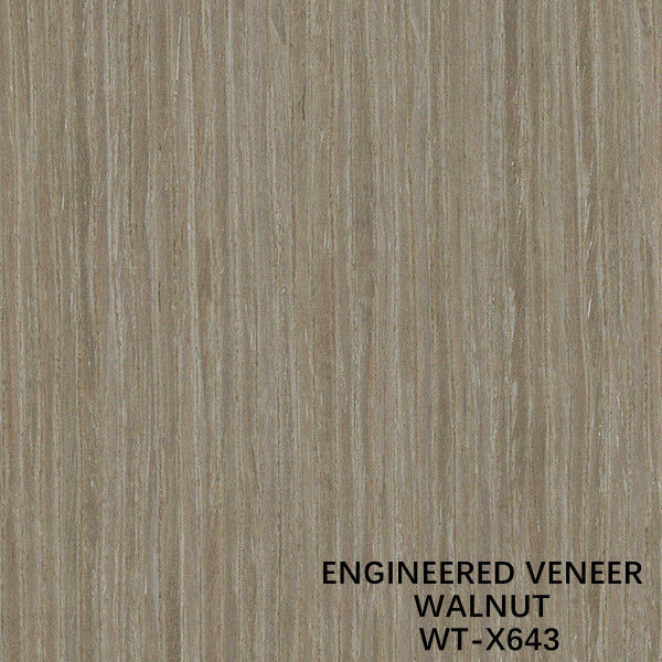 La décoration a machiné le bois de noix noire plaquent l'OIN de couleur claire du grain X643 droit