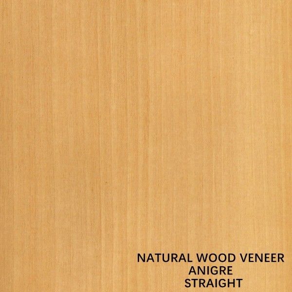 Décoration Aningre naturel en bois finer Quartier coupé grain droit Aningre pour porte et fenêtre