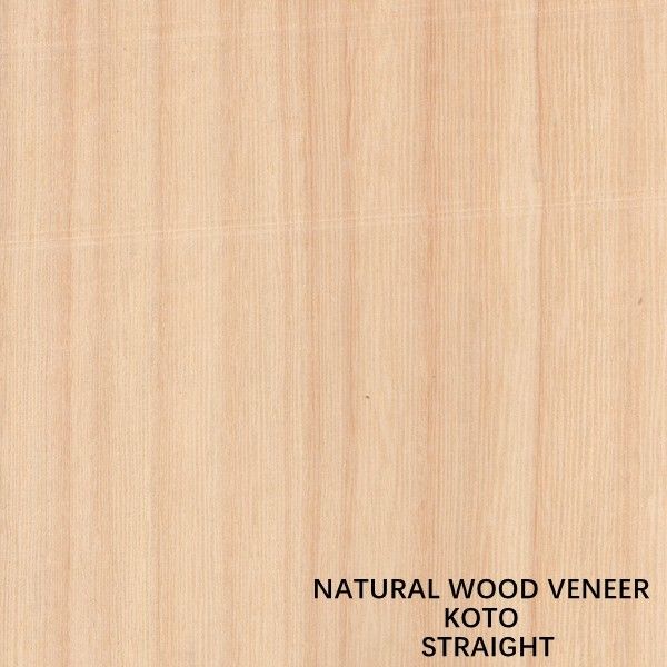 Le quart naturel de placage en bois de Koto de l'Afrique a coupé le grain droit que la bonne qualité pour le processus de teinture peut être adaptée aux besoins du client