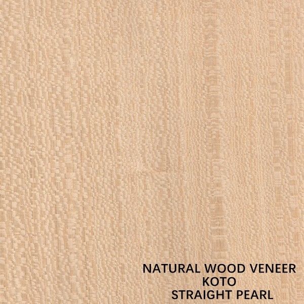 Le quart naturel de placage en bois de Koto a coupé la bonne capacité d'approvisionnement de grain droit spécial de perle pour teindre le processus
