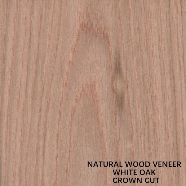 Le bois de chêne naturel américain plaquent la couronne coupée plate a coupé l'épaisseur 0.5-0.55mm de catégorie du grain D.C.A. pour le visage Chine de Cabinet