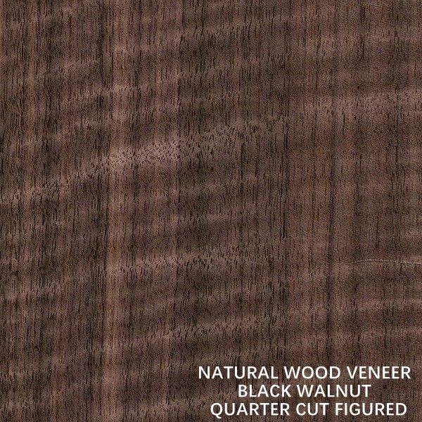 Le quart naturel américain de placage en bois de noix a coupé droit figure pour les meubles de première qualité faisant le fabricant de FSC Chine