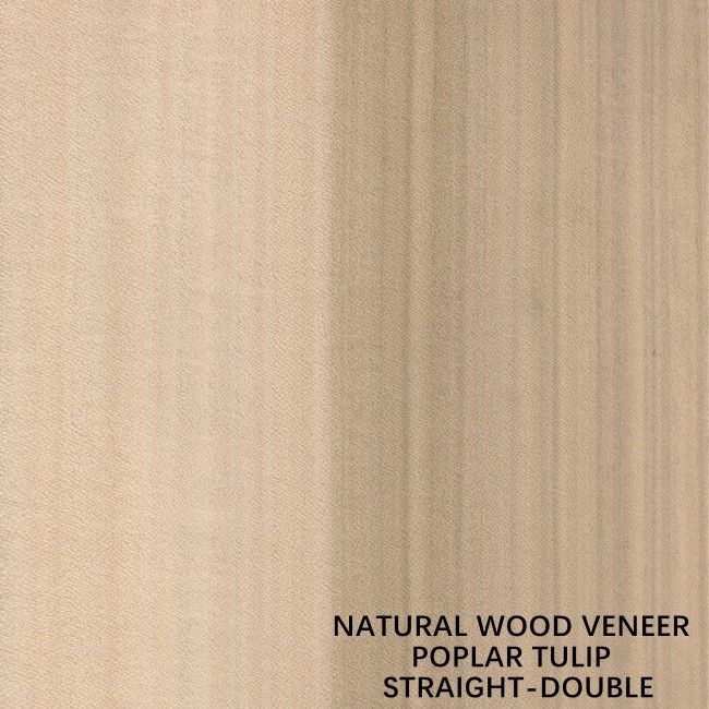 Le quart naturel américain de placage en bois de peuplier a coupé la double couleur pour la décoration