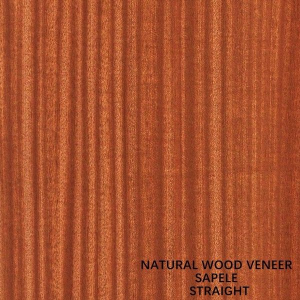 Le quart a coupé le placage naturel droit en bois de l'Afrique Sapele pour les visages et le parquet