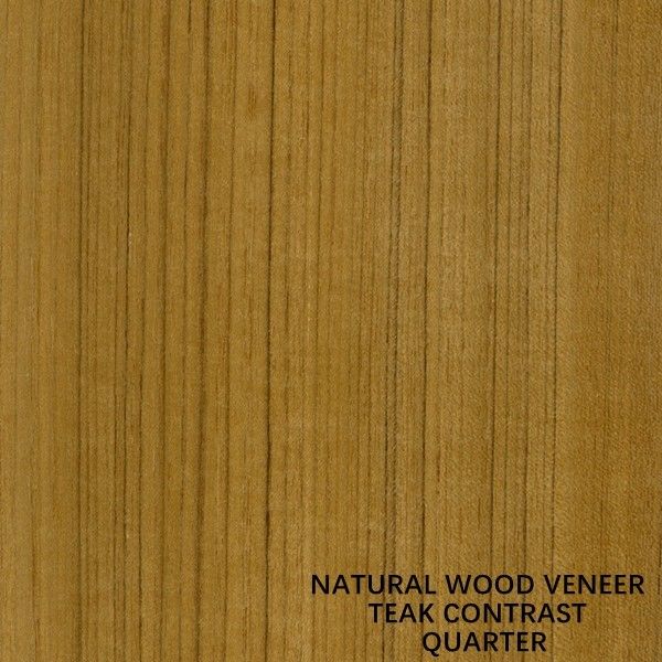 Ligne en bois de noir de contraste de placage de teck de catégorie de D.C.A. grain droit pour le contreplaqué de fantaisie