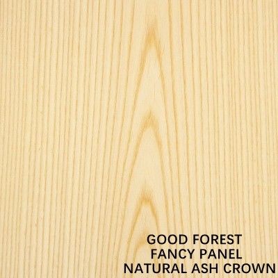 Contreplaqué de fantaisie naturel fait face d'Ash Crown Wood Veneer E0/E1/forces de défense principale/usine de la Chine de longueur adaptée aux besoins du client par carton gris