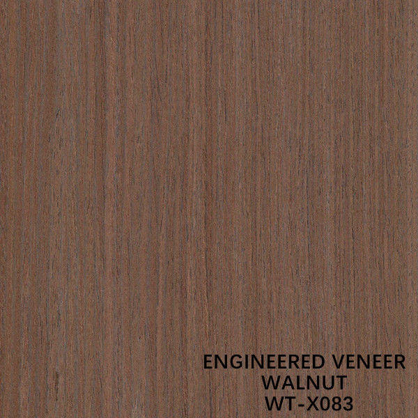 Finition de bois de noyer reconstitué grain droit personnalisé longueur 2030 mm pour la face de meuble WT-X083