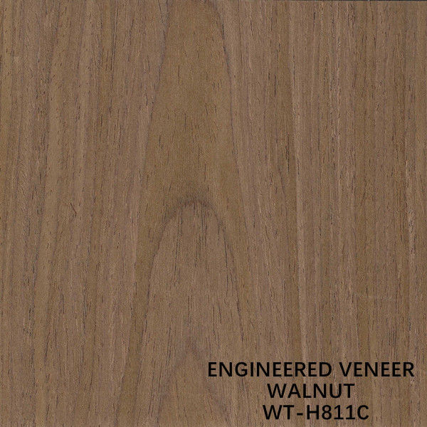 Placage en bois de noyer Recon coupé en tranches H811C copie de la couronne 2500*640mm taille allongée de la peau de la porte