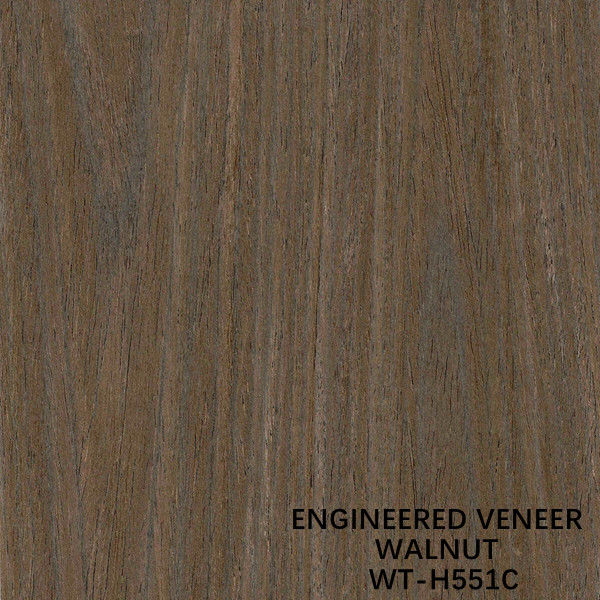 Joint de grain coloré coupé à plat de placage en bois de noix naturelle à la largeur de 640/1280mm pour le contreplaqué de fantaisie