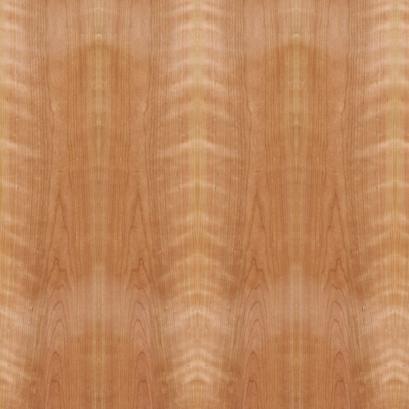 Le placage en bois de coupe de couronne de contreplaqué de cerise américain de fantaisie a basé le panneau de particules de forces de défense principale pour des meubles et le Cabinet