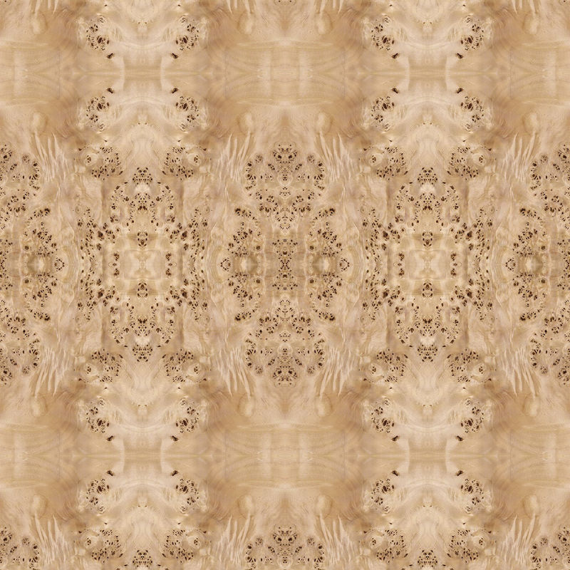 Le panneau de fantaisie a fait face à l'approvisionnement blanc naturel de la Chine de taille rallongé par 2440/2745mm de décoration de Burl Wood Veneer For Hotel de peuplier