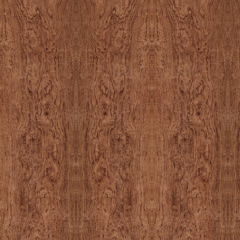 Le grain de groupe de contreplaqué de Bubinga de fantaisie de haute qualité pour la décoration 2440/2745/3050mm d'hôtel a rallongé l'usine de la Chine de taille