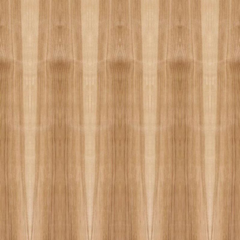 Le bois naturel fait face d'hickory plaquent le grain droit bicolore spécial 2440/2745mm