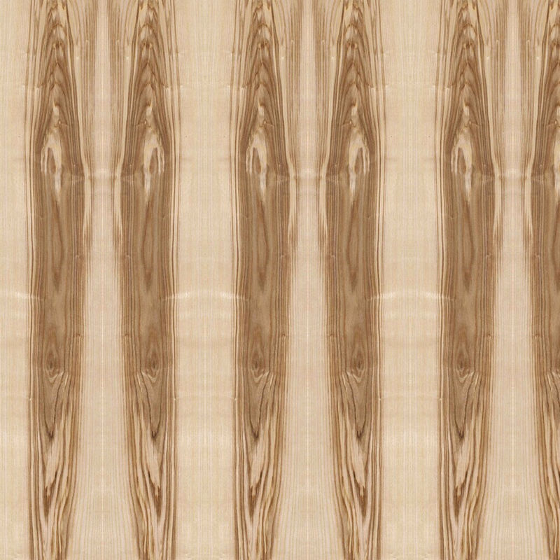 La taille standard de conseil de forces de défense principale d'épaisseur naturelle de fantaisie d'Ash Oliver Wood Veneer Crown Grain 9mm/18mm peut être sans peinture
