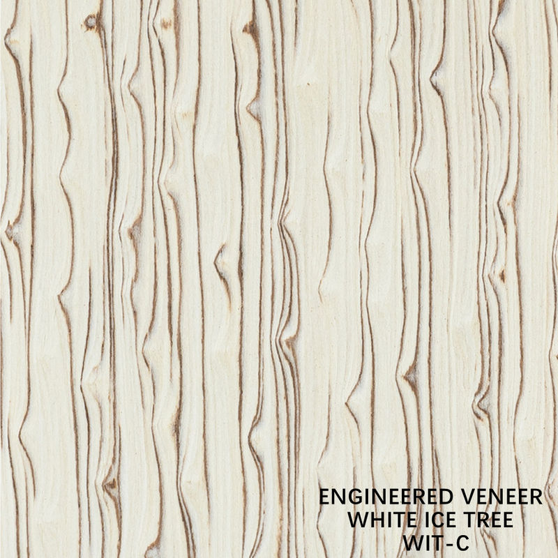 Placage décoratif intérieur en bois blanc glacé pour arbre de simulation 3100mm WIT-C