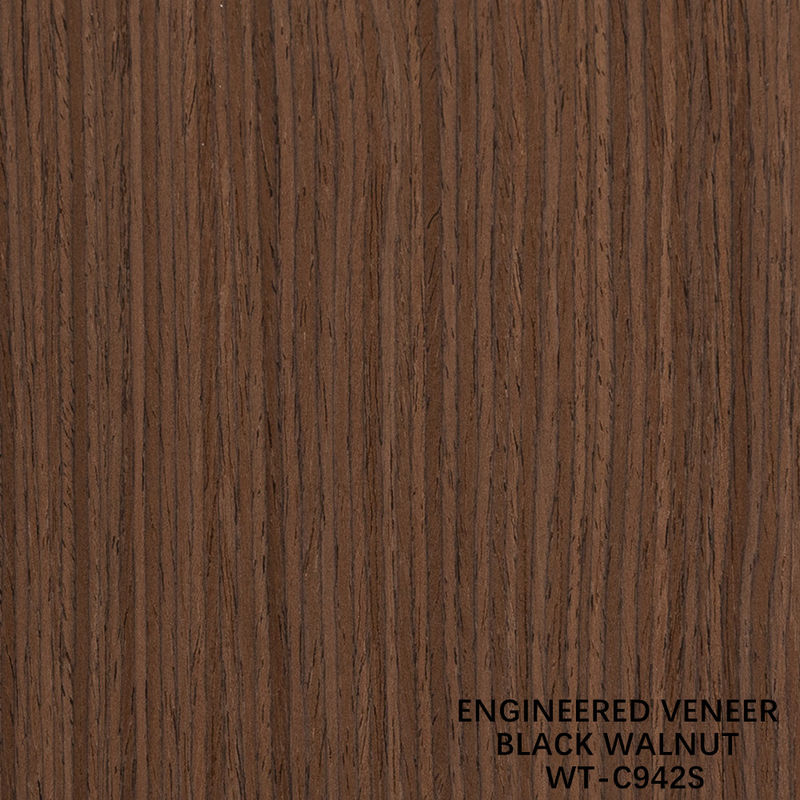 Fabriqué en bois de noyer en placage à grains verticaux à quart de coupe 942s/943s pour portes intérieures