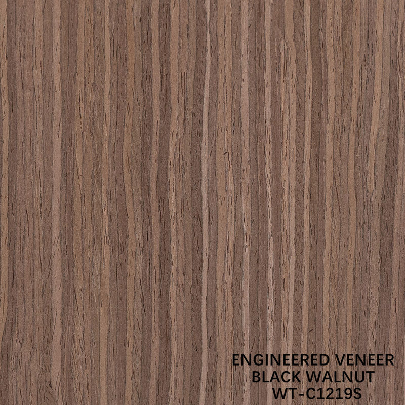3100 mm Taille allongée Faisceau de bois de noyer coupé à quatre tranches Grain droit Pour la peau de porte
