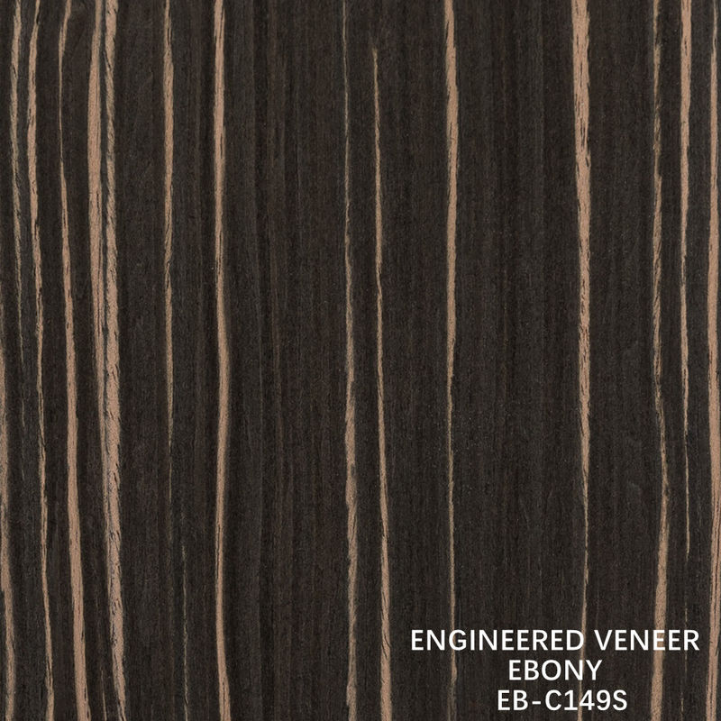 Veneer en bois de couleur ébouriffée pour le contreplaqué de luxe 640-1220 mm de largeur