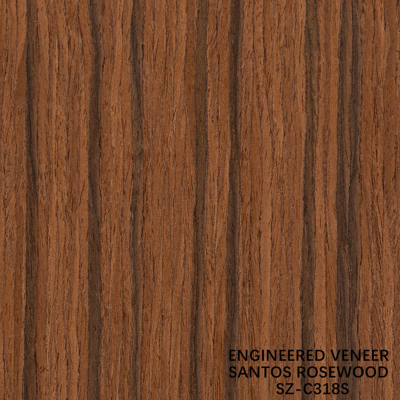 Fabriqué en bois de rose de Santos taille standard 2500 * 640mm Grade A Pour Pour les meubles intérieurs Face Chine fait