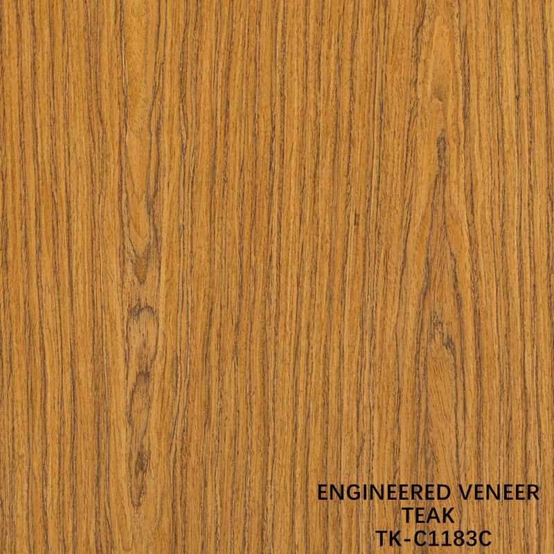 Finition de bois de teck recombinée longueur 2200mm personnalisée pour l'intérieur de la voiture Yacat