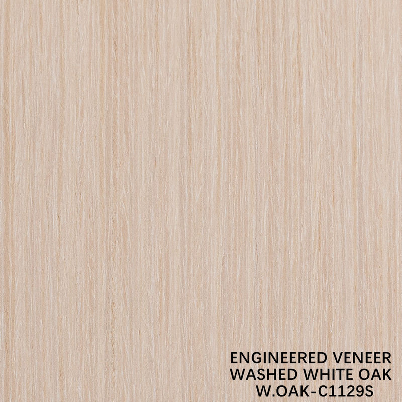Veneur de bois de chêne lavé fabriqué par l'homme 0,15-0,55 mm d'épaisseur personnalisé pour l'hôtel et la décoration de la maison