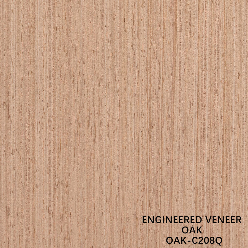 Coupe de quart de tranche de faisceau de bois de chêne américain d'ingénierie épaisseur de 0,5 mm pour la porte et la façade de l'armoire