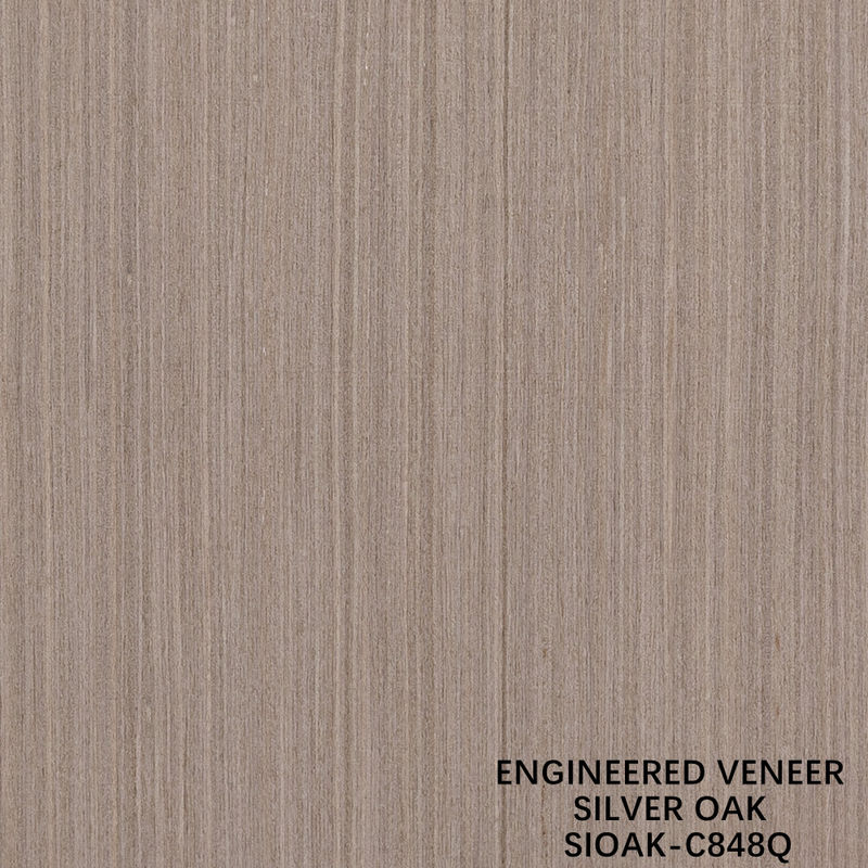 Coupe en tranches reconstituée de faisceau de bois de chêne argenté Longueur 2500-3100mm Peut être personnalisé pour le revêtement de mur SOAK--848Q/877Q/898Q/948Q/985Q