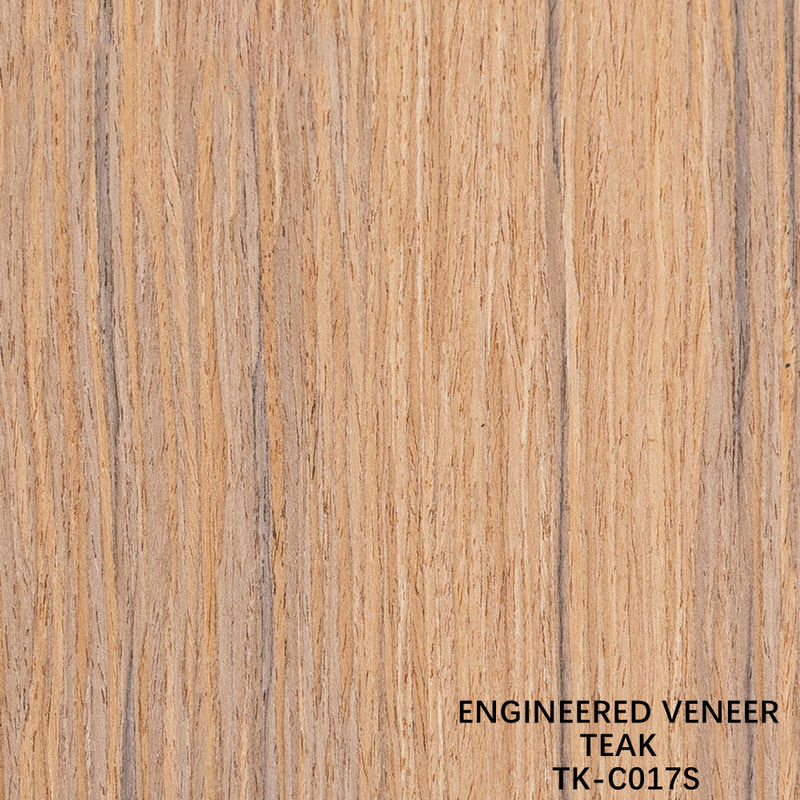 Técniques de découpe à tranches de bois de teck avec grain droit pour pour porte face allongée taille 2850mm