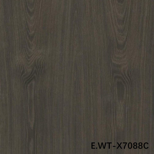 Finition de haute qualité en bois de façade European Walnut E.WT-X7088C Crown Cut Trois fleurs pour la décoration de porte