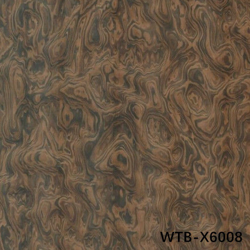 Veneur de bois modifié de noyer européen 0.35-0.52mm WTB-X6008 en cuir pour le transport maritime et le yacht