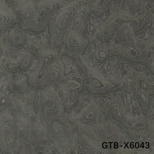 Simulation de bois placage d'arbre gris Burl GTB-X6043 Taille allongée 2850mm en peluche pour le panneau mural de l'hôtel