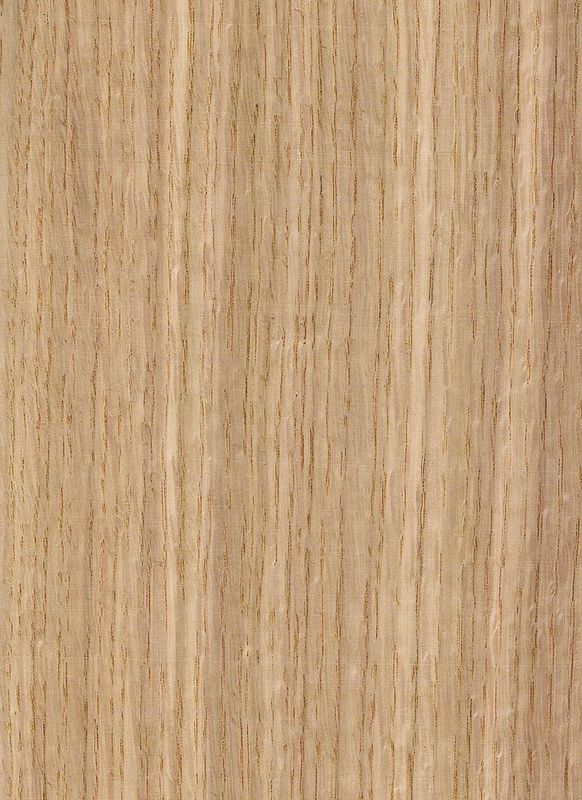 Faisceau de bois massif de chêne blanc américain tranché droit pour le panneau sophistiqué et placage teint épaisseur 0,45 mm