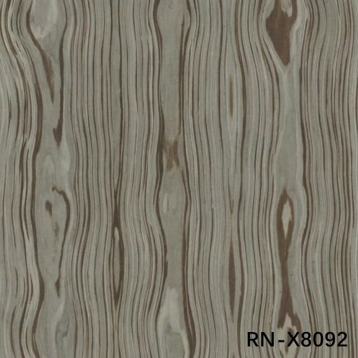0.50 mm d'épaisseur Veneur de bois artificiel de roman pour trois fleurs La même direction pour la face du cabinet
