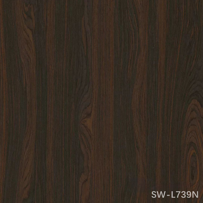 Nouveau design de façade de bois de fumée artificiel SW-L739N/L743N 0,55 mm d'épaisseur pour le visage des meubles