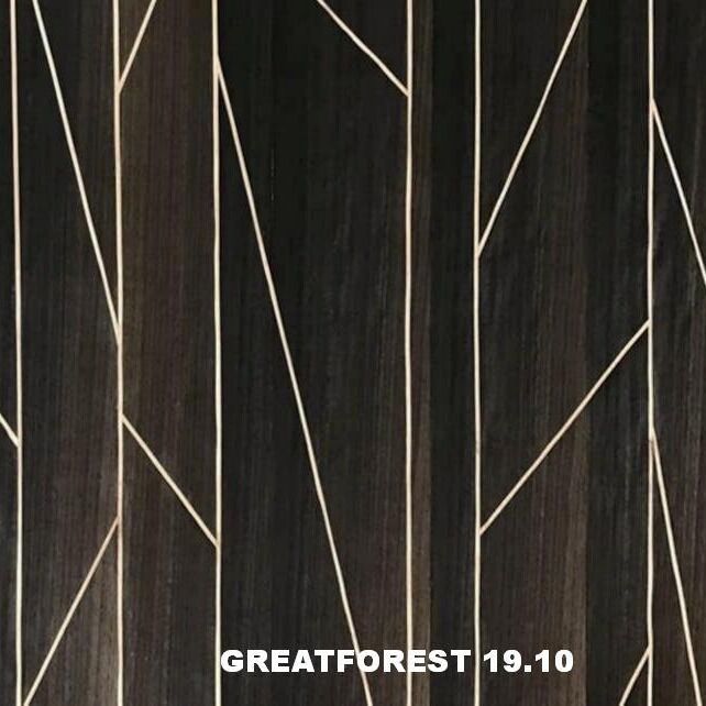 Placage de bois artistique en parquet, sensation esthétique géométrique, figures géométriques populaires, épaisseur 0,50 mm, pour porte en bois