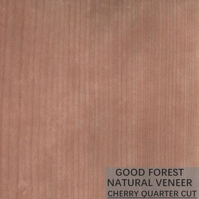 Couleur naturelle de Cherry Veneer Quarter Cut Smoked de décoration populaire