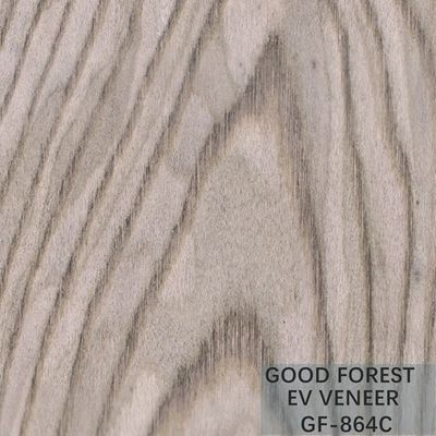 Le bois machiné de grain de couronne de chêne d'argent de placage en bois plaquent naturel
