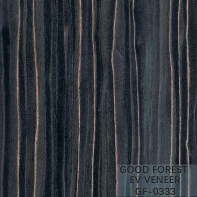 Le bois machiné plaquent Ebony Wood Veneer 0.15-0.55 millimètre d'épaisseur