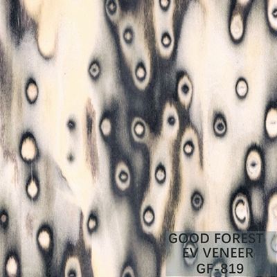 Taille en bois machinée de Burl Wood Veneer EV 2500*640 millimètre d'arbre de placage