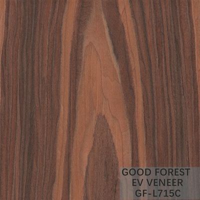 Service machiné de Santos Rose Wood Crown Cut Customized de placage