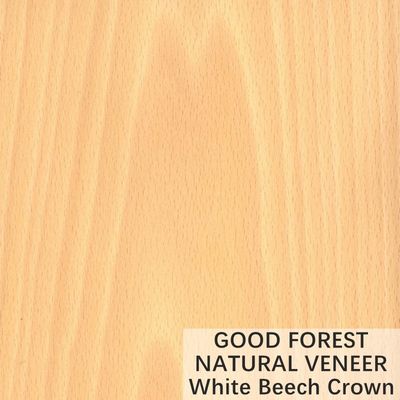 La couronne naturelle de placage en bois de hêtre blanc a coupé le service adapté aux besoins du client