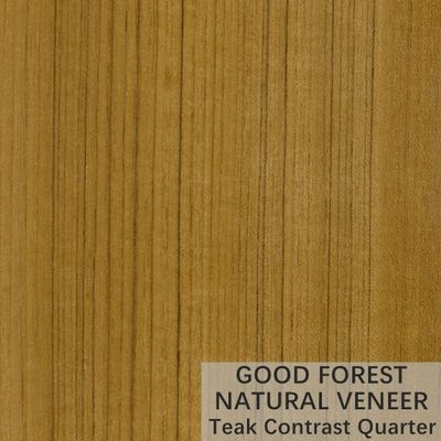 La couronne naturelle de placage en bois naturel de teck a coupé la certification du placage FSC