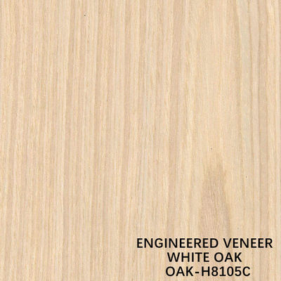 La couronne synthétique blanche du chêne H8105C a coupé le placage en bois machiné par 3100mm populaire pour des portes