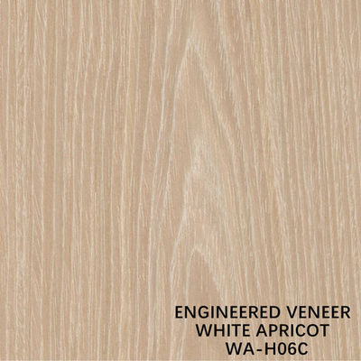 L'abricot blanc H06C 0.15-0.6mm de placage de meubles de grain en bois synthétique de couronne a tondu de retour