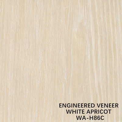 L'abricot blanc a machiné la tranche en bois du placage H86C a coupé des techniques pour le revêtement mural