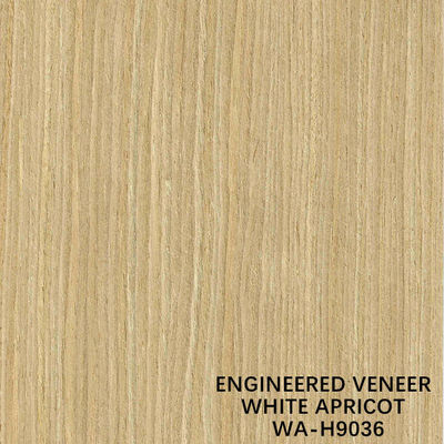 L'OIN le bois blanc d'abricot de simulation plaquent la coupe H9036 droite pour le fabricant From China de visage de Cabinet