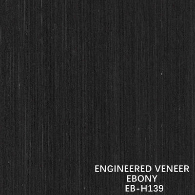 Couleur foncée composée du grain H139 d'Ebony Wood Veneer Straight Fineline pour le contreplaqué